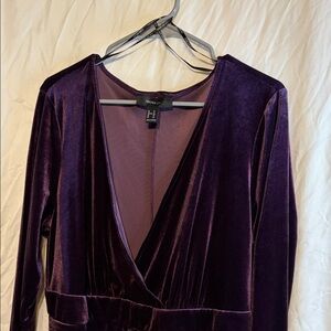 Forever 21 Purple Velvet Dress